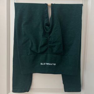 Alphalete Amplify Leggings Darkest Pine Small